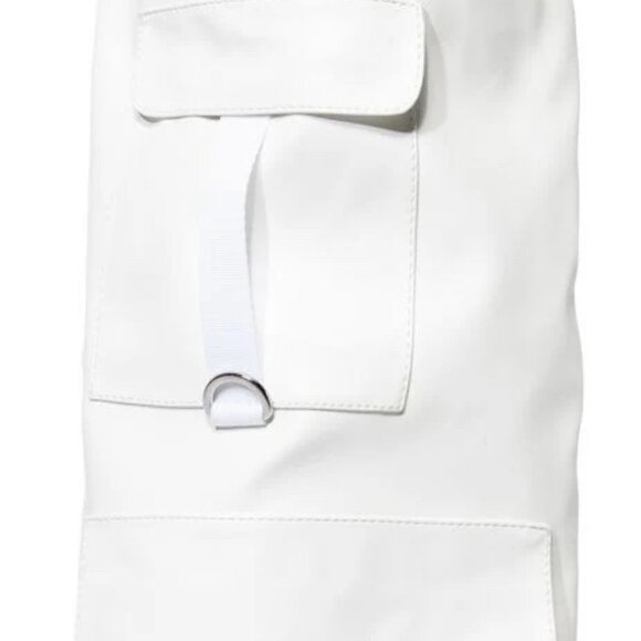 Callie Lives Alexia Azalea Wang White Fold-Over Wedge Heel Boot 8 8.5 - Picture 5 of 6